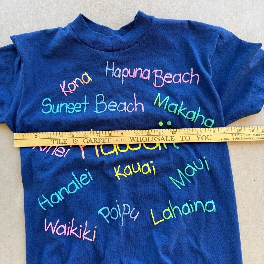 Vintage Hawaii Tourist T Shirt Stedman USA‎ Single Stitch Beach Tee M
